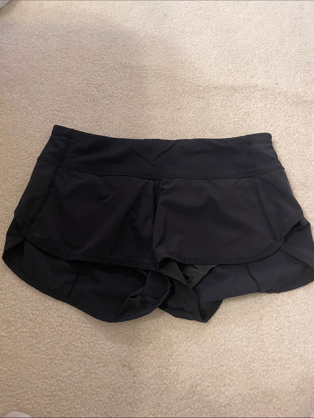 lululemon athletica Black Layered Running Shorts